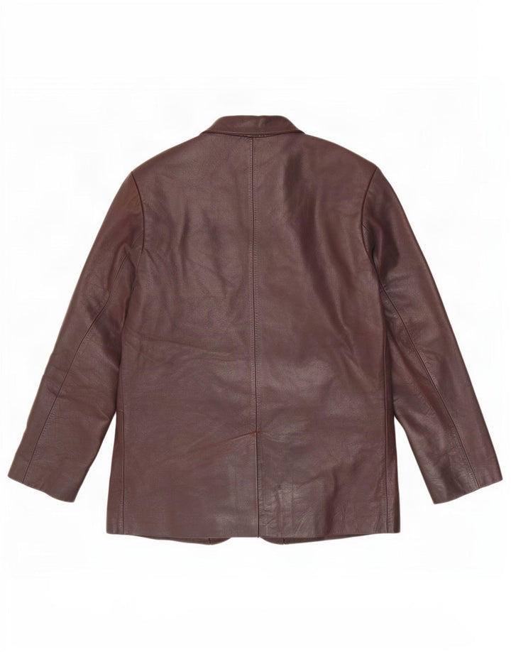 Мужской кожаный пиджак с 3 пуговицами Ben Sherman UK 38 средний коричневый