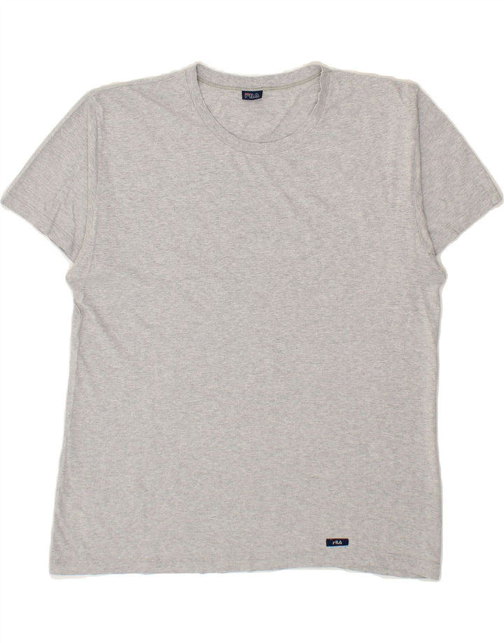 FILA Mens T-Shirt Top Large Grey Vintage Fila and Second-Hand Fila from Messina Hembry 
