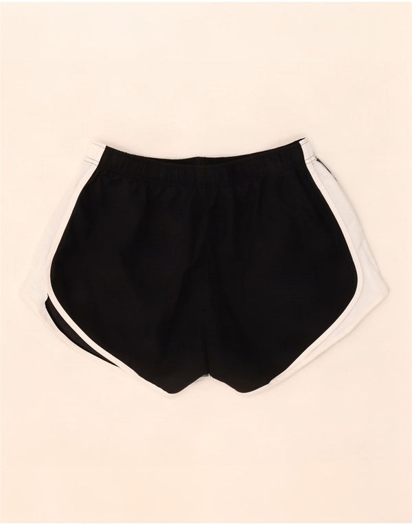 Женские спортивные шорты Nike Dri Fit UK 14, большие черные цветные блоки