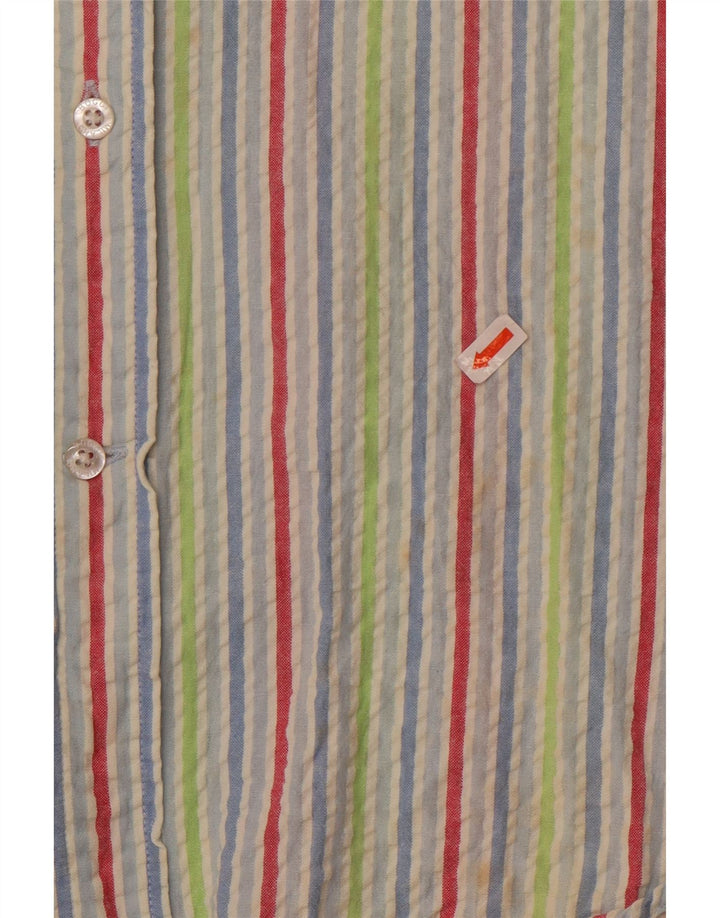 Мужская рубашка Boggi XL, разноцветная хлопковая полоска