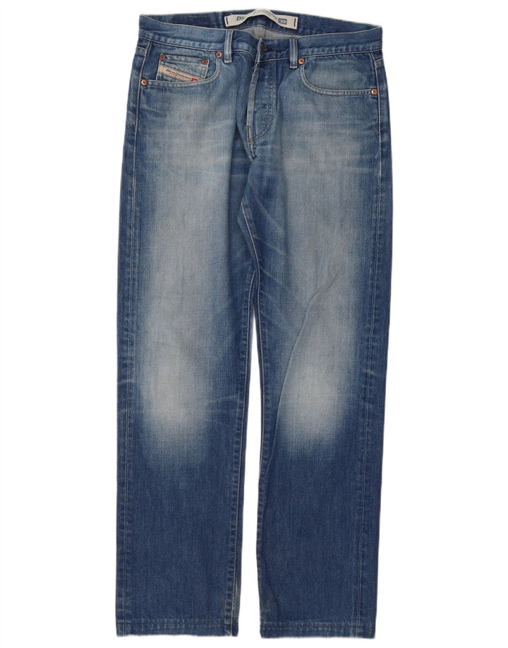 Джинсы Diesel женские прямые W32 L32 синие хлопок