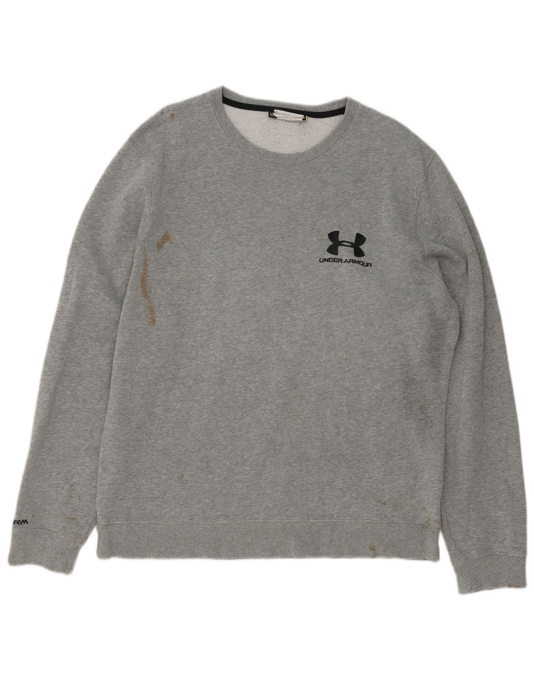 Мужской джемпер с рисунком с рисунком Under Armour, большой серый в крапинку