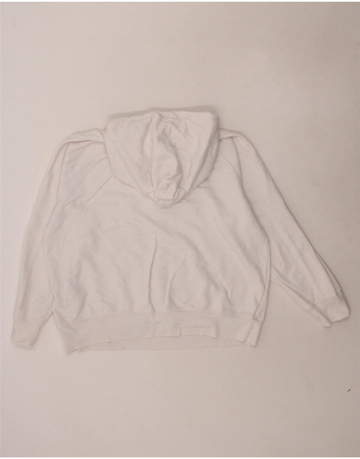 LEVI'S Womens Oversized Hoodie Jumper UK 16 Large White Cotton Vintage Levi's and Second-Hand Levi's from Messina Hembry 