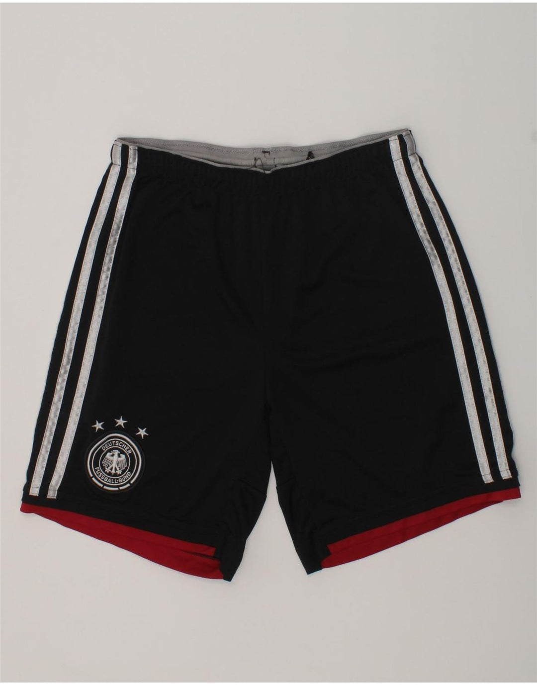 ADIDAS Boys Deutscher Fussball Bund Sport Shorts 11-12 Years Black | Vintage Adidas | Thrift | Second-Hand Adidas | Used Clothing | Messina Hembry 
