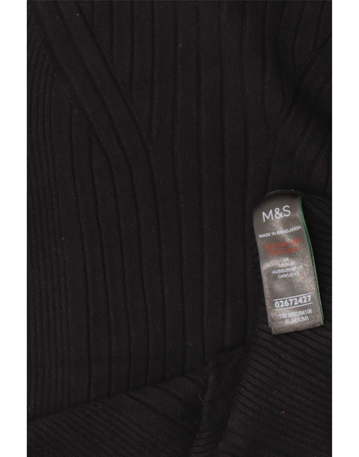 Женский жилет Marks & Spencer UK 14, средний черный, вискоза