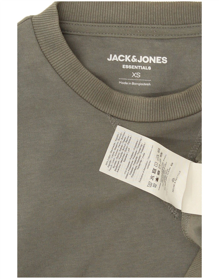 Мужской свитшот Jack & Jones из хлопка цвета хаки XS