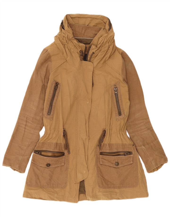 Женская парка оверсайз Zara UK 6 XS Бежевая