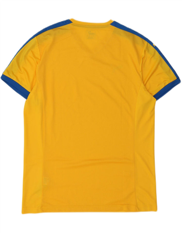 Мужская футболка PUMA Top XL, желтый полиэстер с цветными блоками