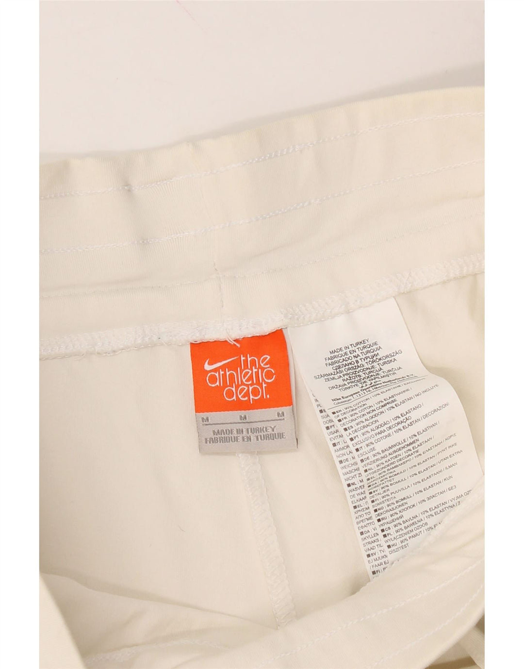 NIKE Womens Sport Shorts UK 12 Medium  Off White Cotton Vintage Nike and Second-Hand Nike from Messina Hembry 