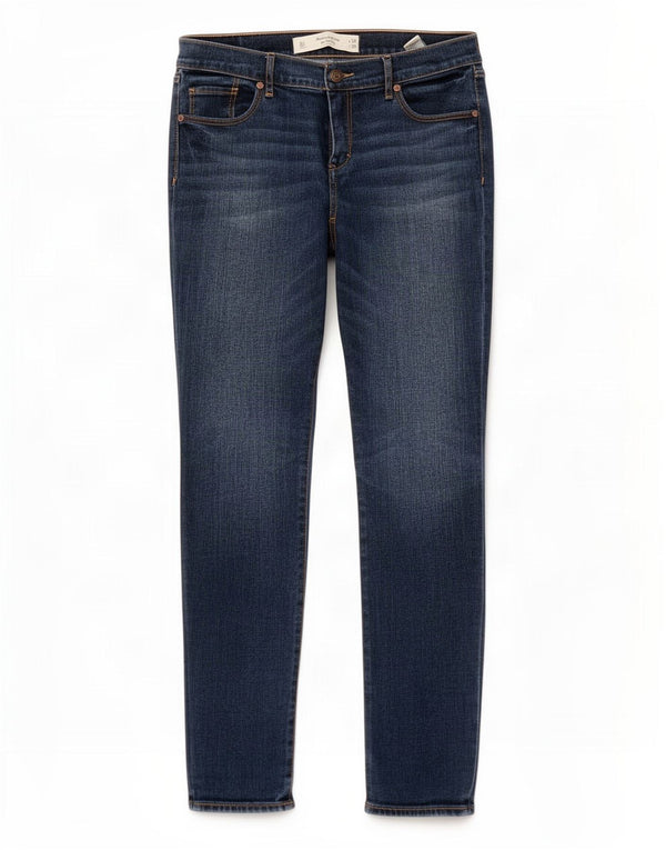 Женские джинсы скинни Abercrombie & Fitch US 6 Medium W28 L29 Темно-синие