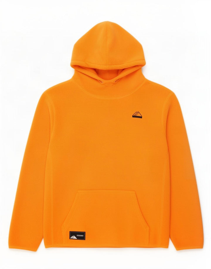 Мужской флисовый джемпер с капюшоном Superdry, большой оранжевый, полиэстер