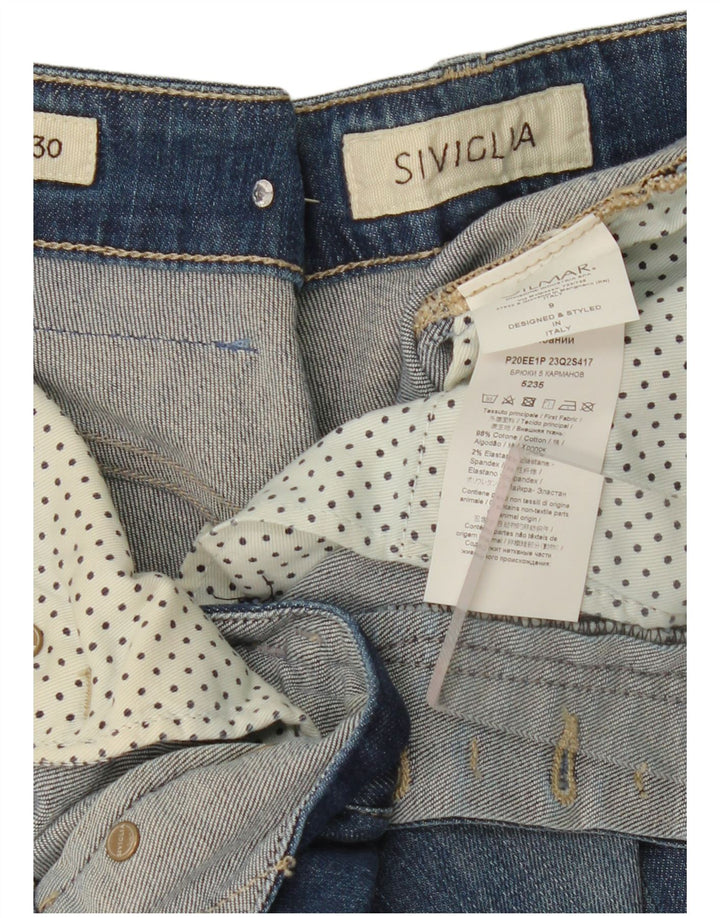SIVIGLIA Женские укороченные джинсы W30 L26 Синие, хлопок