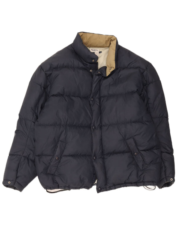 Мужская стеганая куртка PEPE Jeans UK 42 XL Темно-синий нейлон