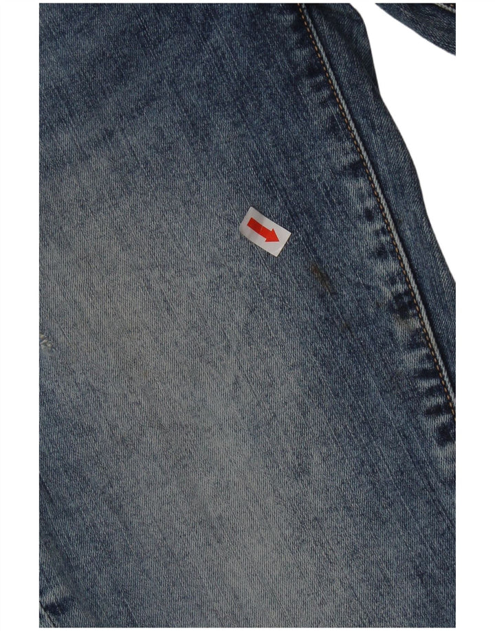 Женские джинсовые шорты скинни Guess со средней посадкой W26, маленькие синие