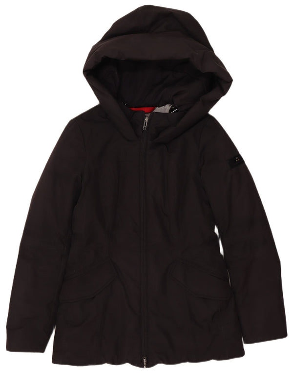 PEUTEREY Женская утепленная куртка с капюшоном IT 40 Маленькая черная, полиэстер