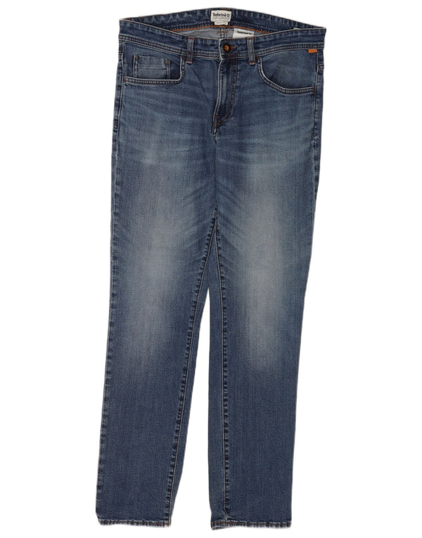 Мужские узкие джинсы Timberland W33 L32 синие, хлопок