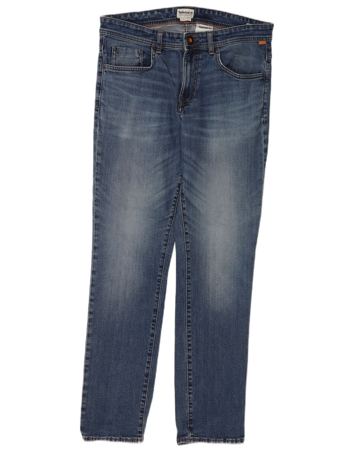 Мужские узкие джинсы Timberland W33 L32 синие, хлопок
