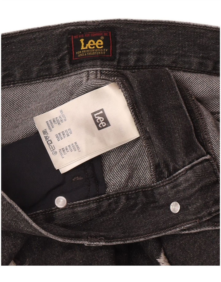 Мужские потертые узкие джинсы Lee W31 L32, серый хлопок