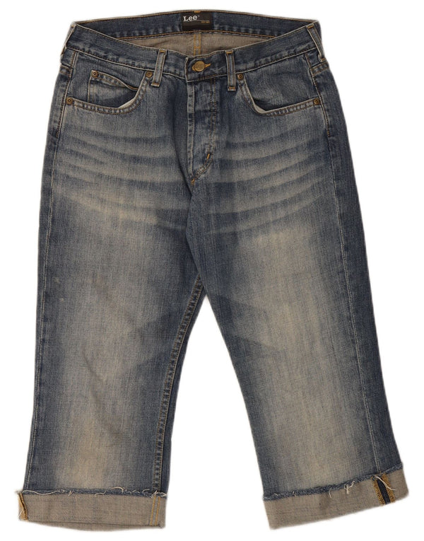 Женские джинсы-капри Lee Denver W32 L20, синие, хлопок
