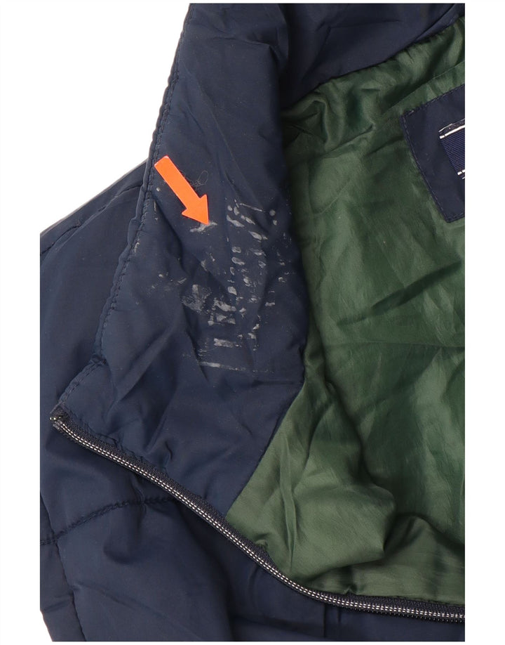 IZOD Мужской утепленный жилет UK 42 XL темно-синий из полиэстера