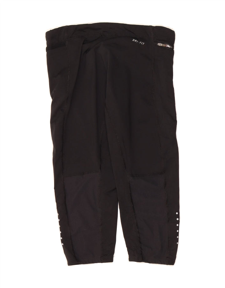 NIKE Womens Dri Fit Capri Leggings UK 8 Small  Black Polyester Vintage Nike and Second-Hand Nike from Messina Hembry 