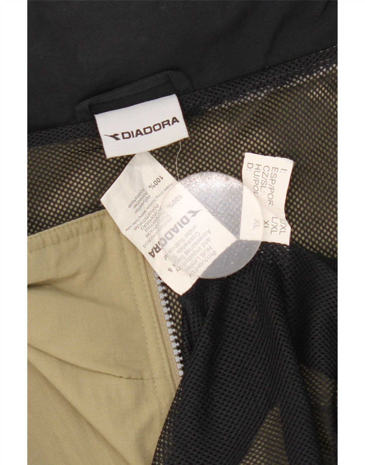 Мужская дождевик Diadora UK 42 XL Хаки Полиэстер