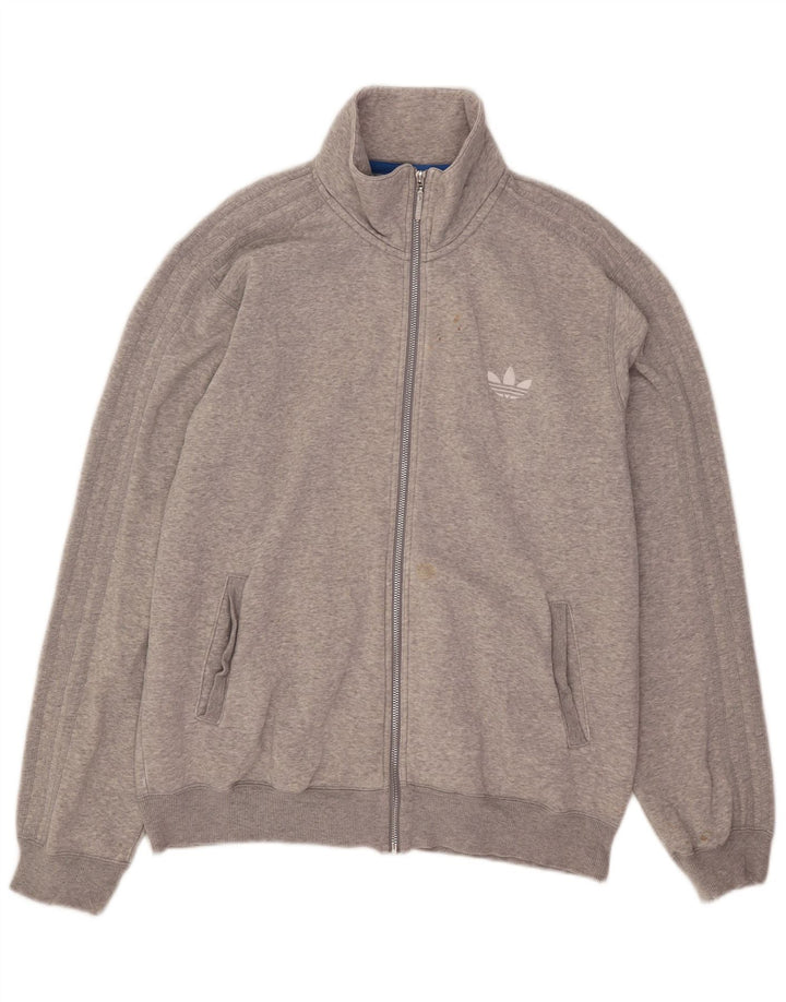 Мужской спортивный костюм Adidas Top Jacket XL Серый хлопок с крапинками