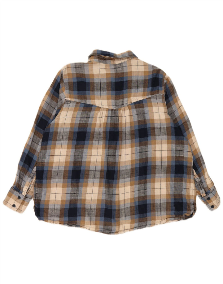 Женская фланелевая рубашка Marks & Spencer UK 18 XL, хлопок в разноцветную клетку