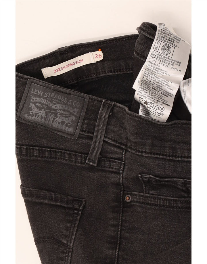 Женские джинсы LEVI'S 312 Shaping Slim W26 L30 Серые хлопковые