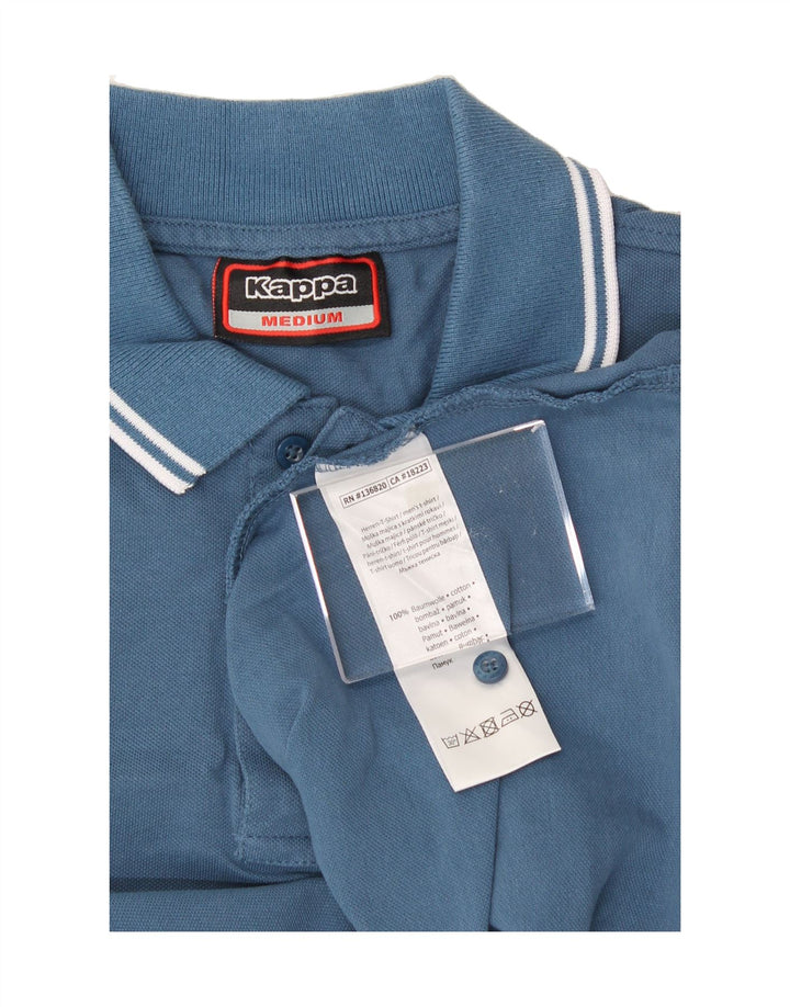 KAPPA Mens Polo Shirt Medium Blue Cotton Vintage Kappa and Second-Hand Kappa from Messina Hembry 