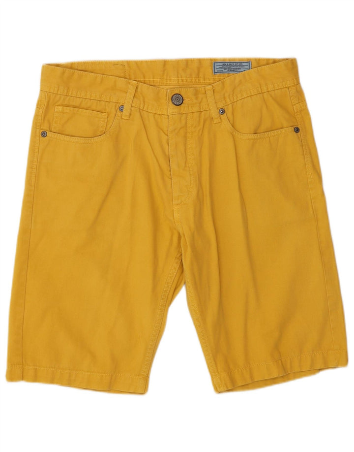 Jack & Jones Мужские повседневные шорты среднего размера W32 Желтый хлопок