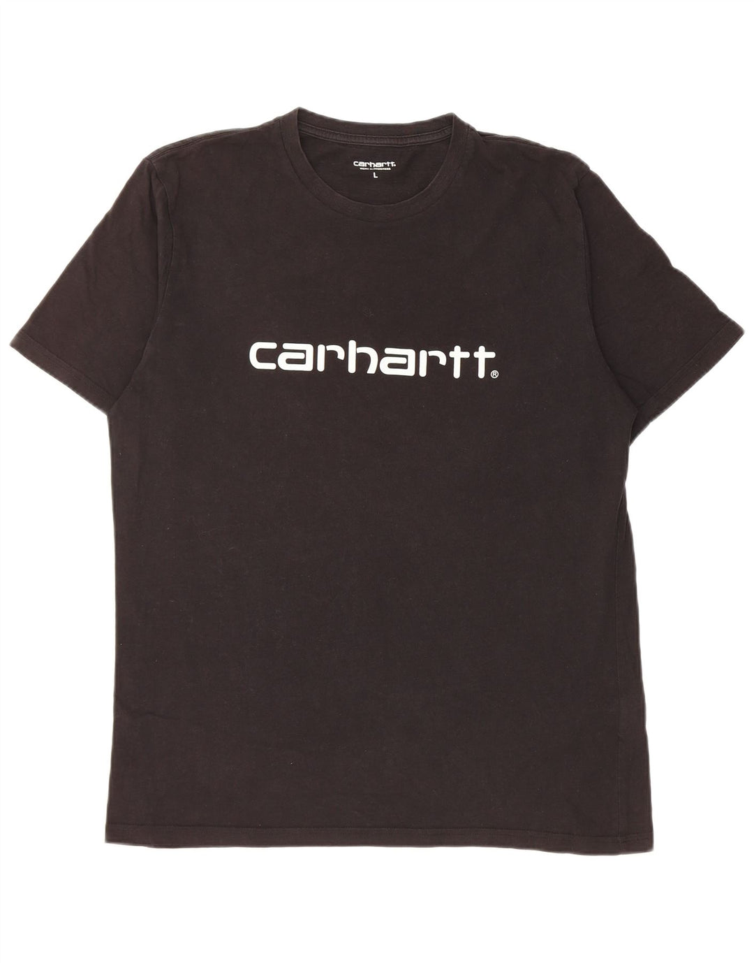 Мужская футболка с рисунком Carhartt, большой черный хлопок
