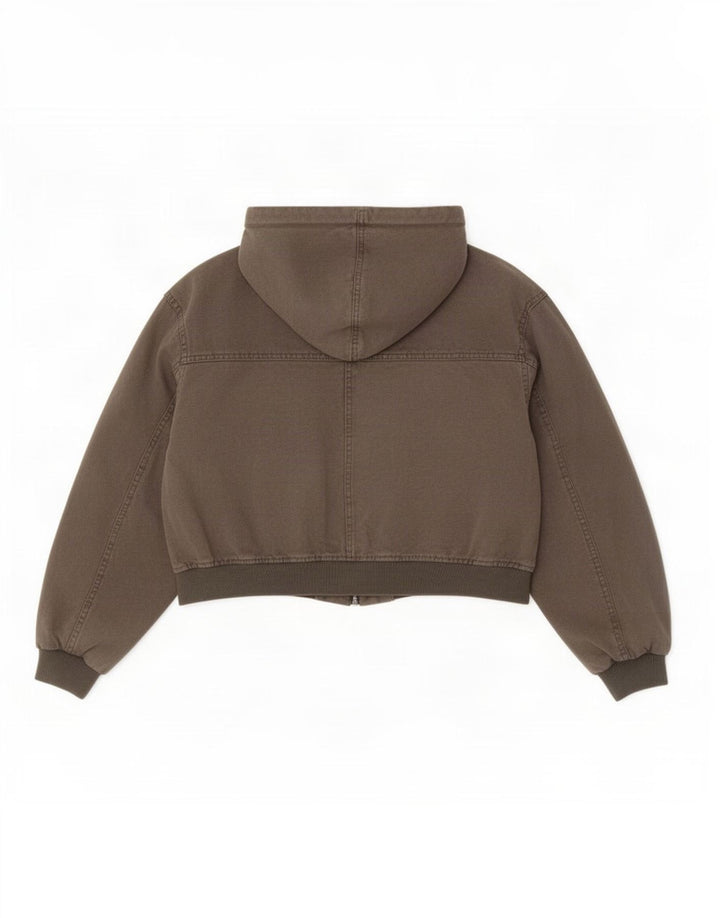 Женский укороченный бомбер Pull & Bear Pacific Republic UK 14, средний хаки