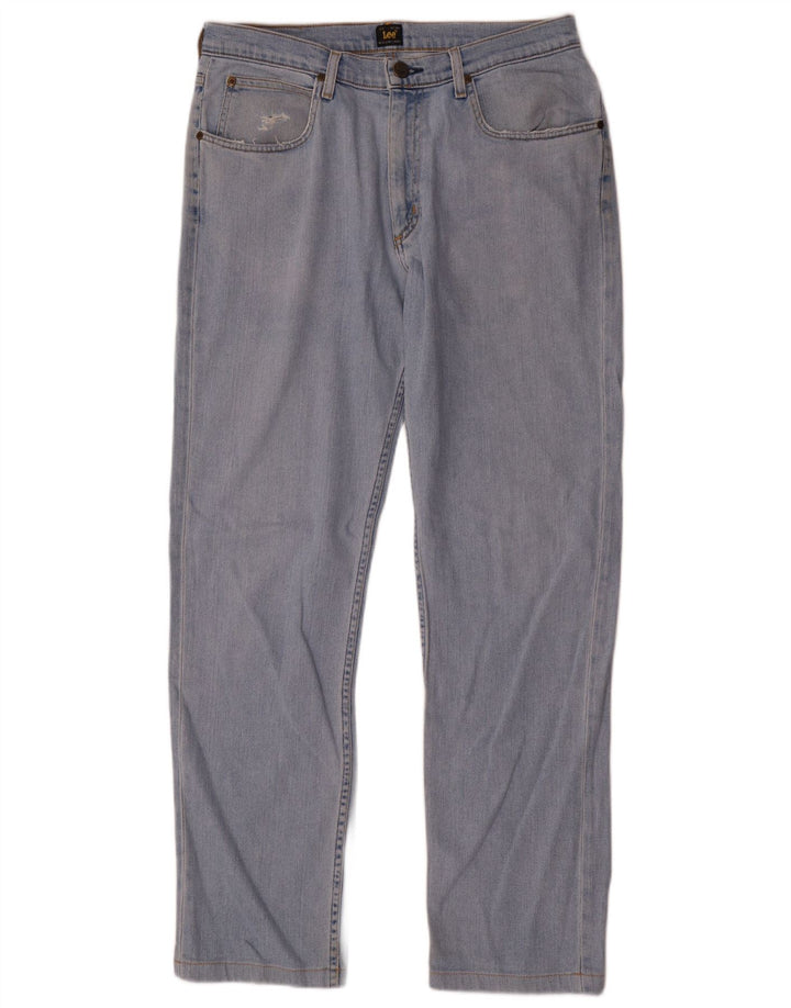 Мужские прямые джинсы Lee Brooklyn W33 L32, синий хлопок