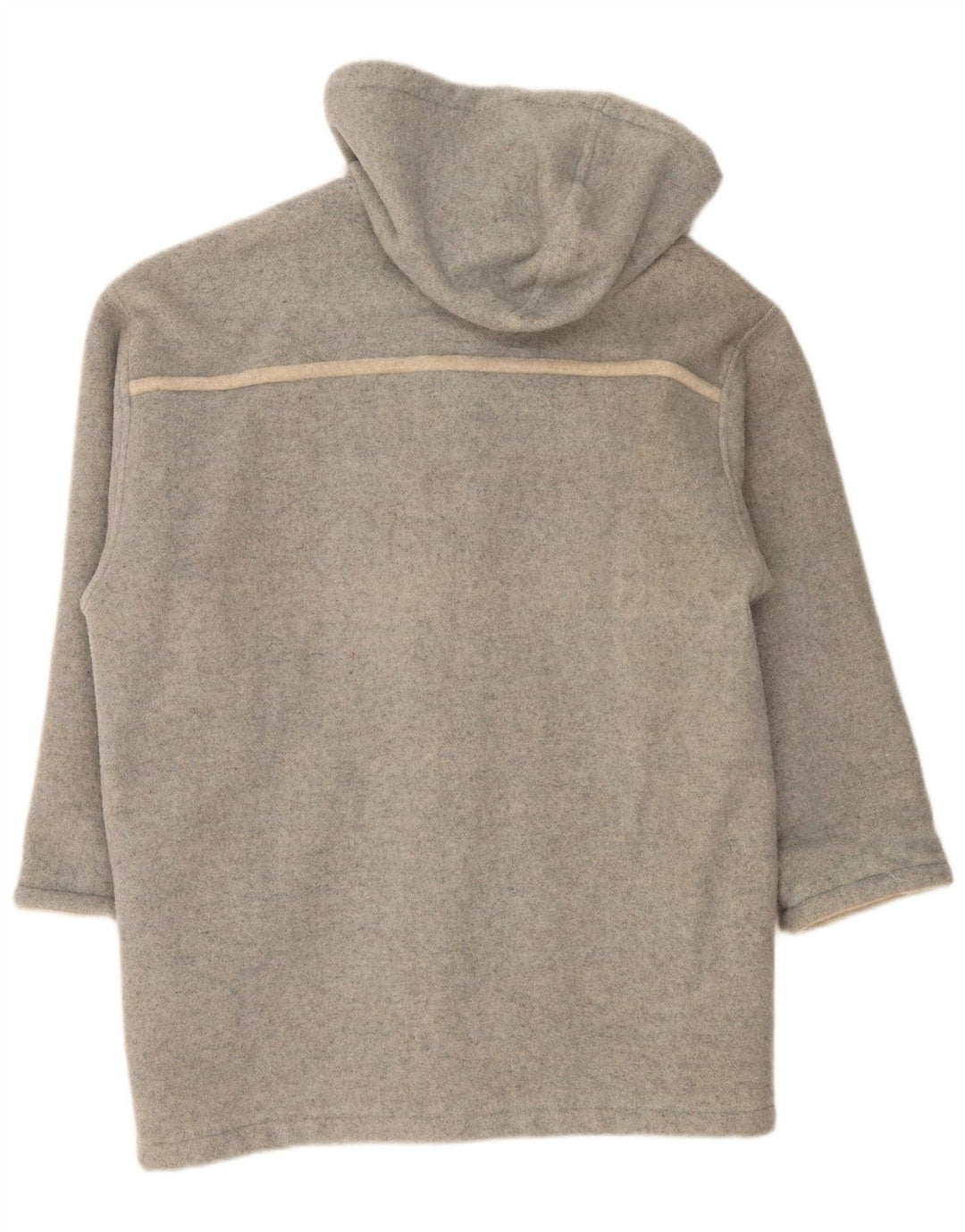 Винтажное женское пальто с капюшоном UK 18 XL, серое шерстяное