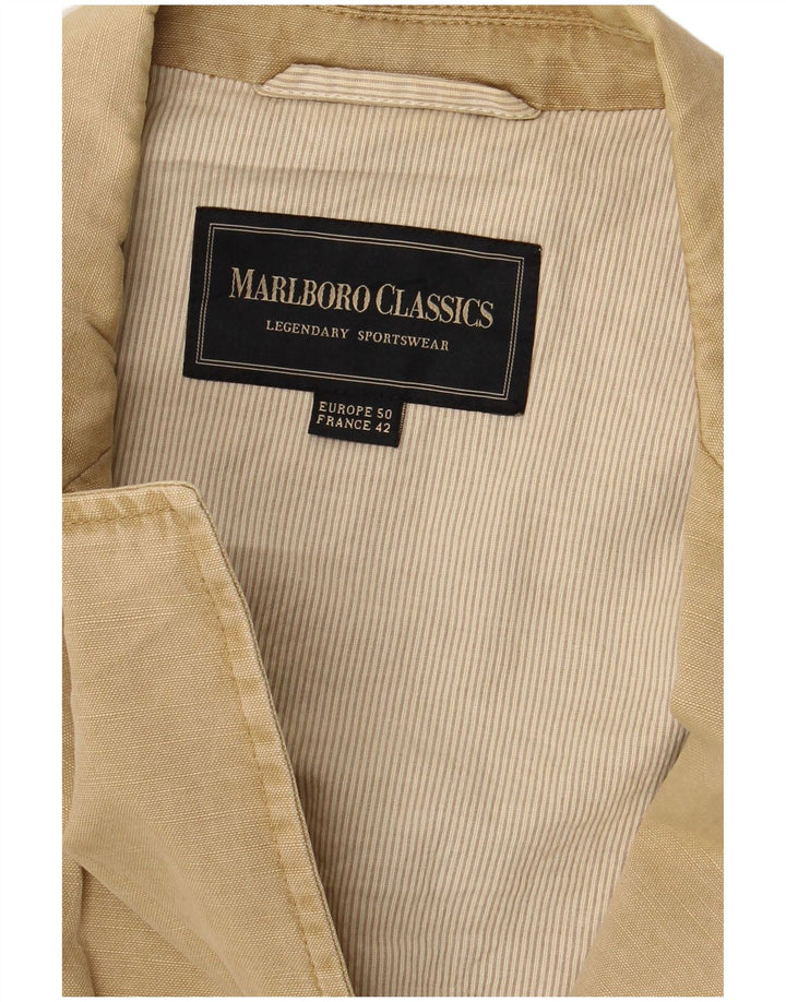 Мужской пиджак Marlboro Classics на 3 пуговицах EU 50, большой бежевый