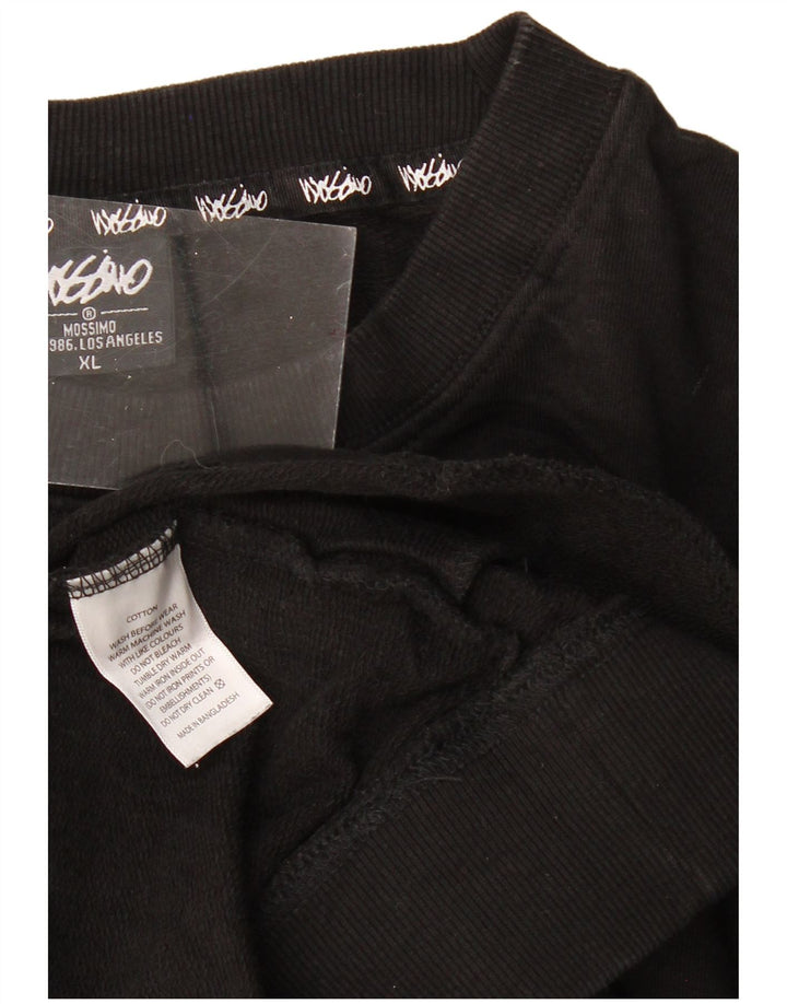 MOSSIMO Мужской свитшот с рисунком XL, черный хлопок