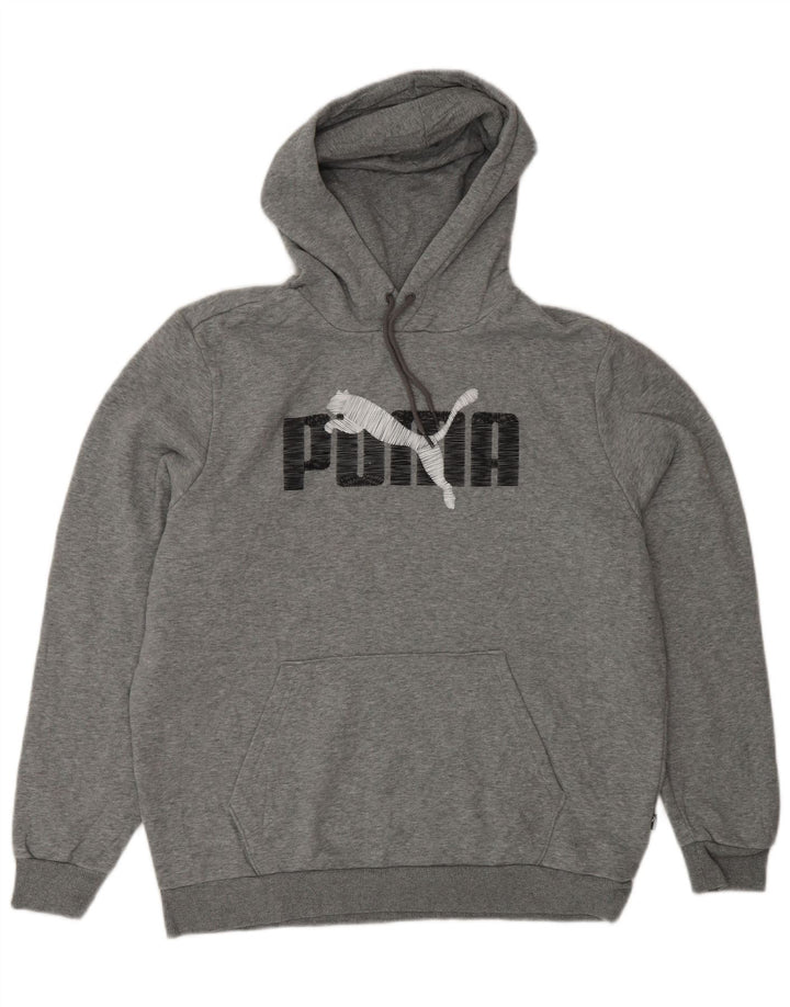 Мужской джемпер с капюшоном PUMA, большой серый, хлопок