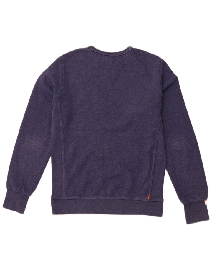 SUPERDRY Мужской свитер-джемпер, большой размер, темно-синий, хлопок