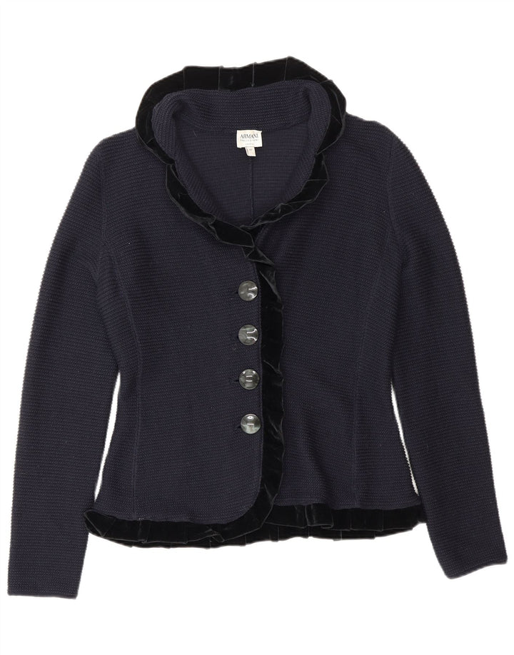 Женский кардиган с рюшами ARMANI IT 42 Medium Navy Blue