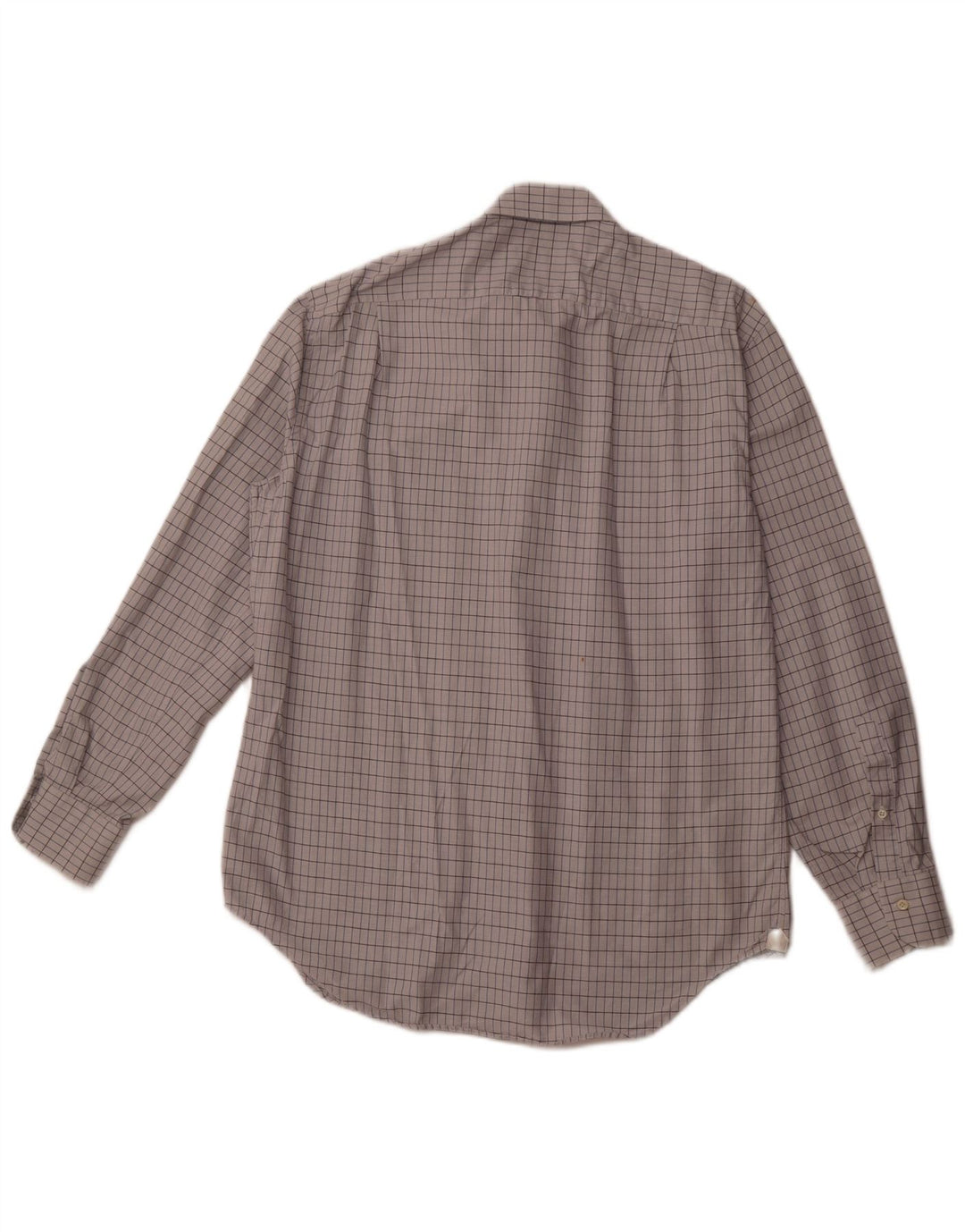 ERMENEGILDO ZEGNA Мужская рубашка, размер 41, 16, большая хлопковая клетка в белую клетку