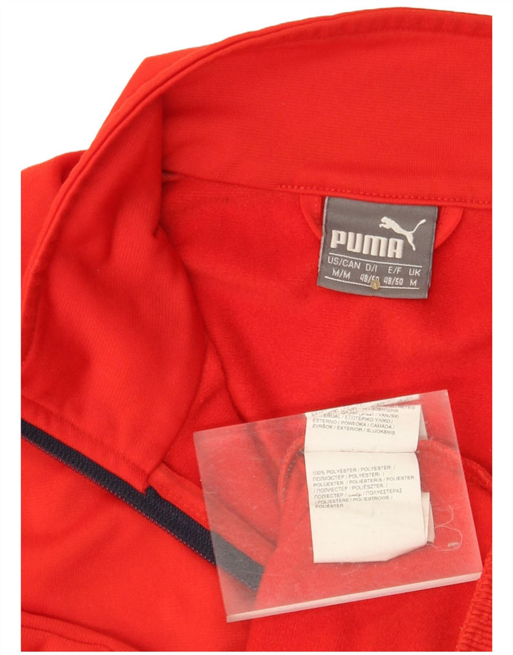 Мужская спортивная куртка PUMA, средний красный полиэстер