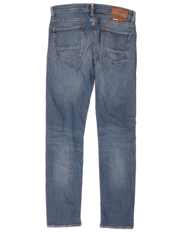 Мужские узкие джинсы Tommy Hilfiger W34 L31 синие, хлопок