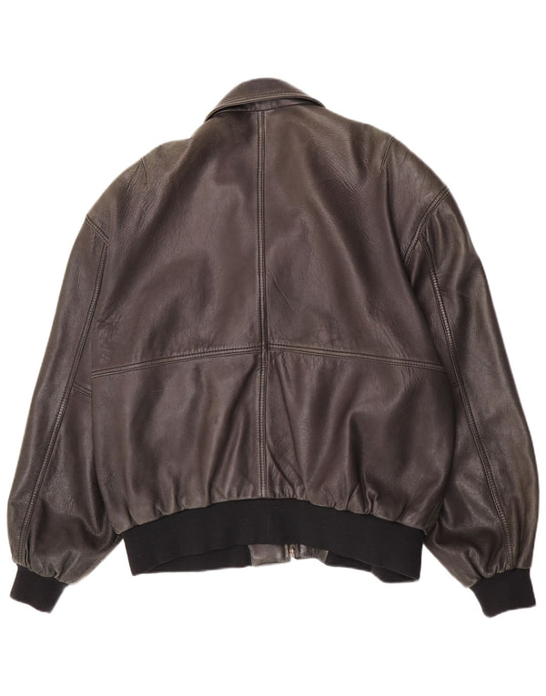 Мужская кожаная куртка Liberty IT 54 2XL Коричневая кожа