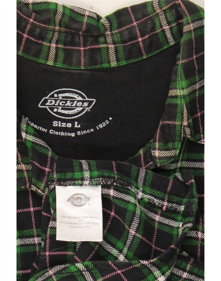 Мужская фланелевая рубашка Dickies, большая зеленая клетка, хлопок