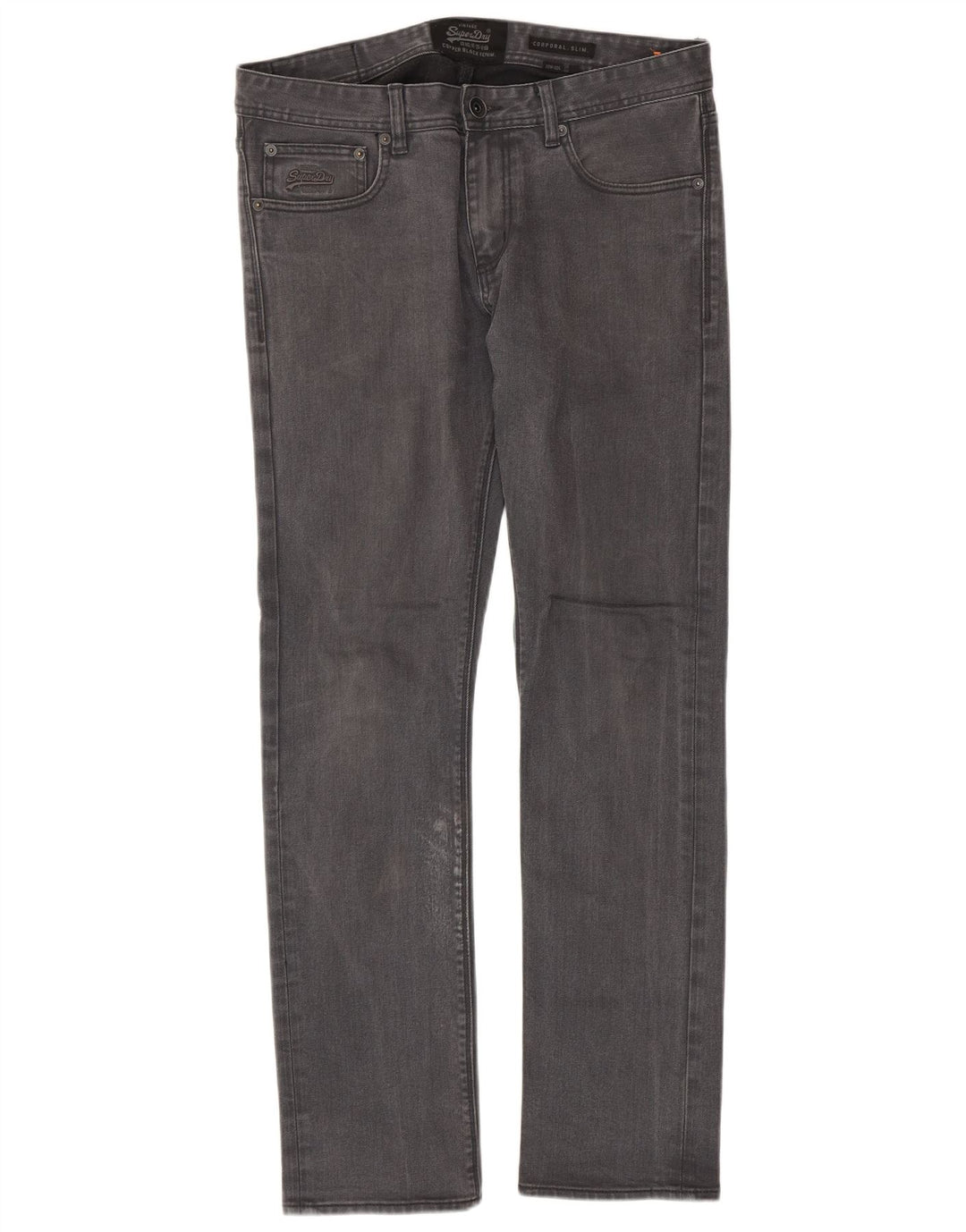 Мужские зауженные джинсы Superdry Corporal W33 L32, серый хлопок