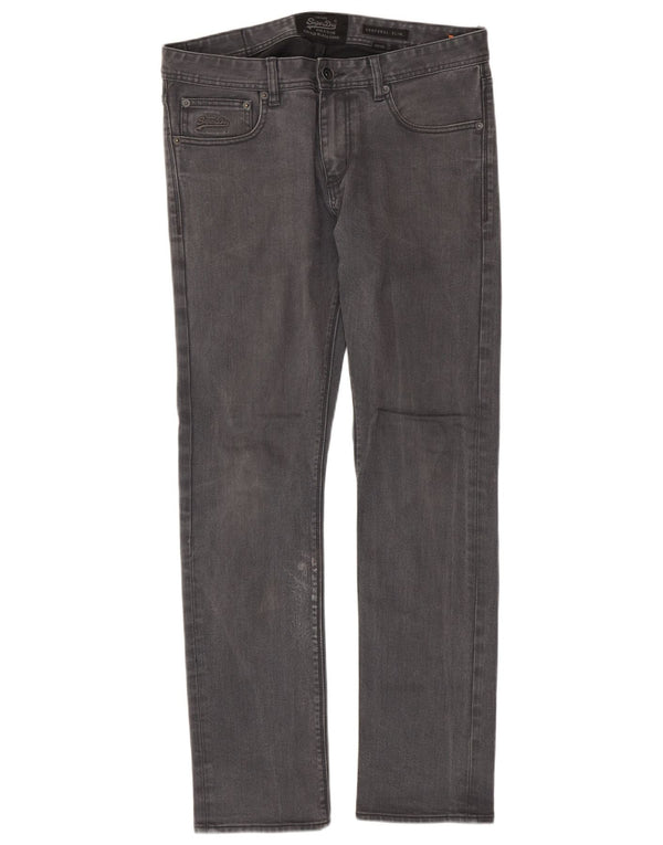 Мужские зауженные джинсы Superdry Corporal W33 L32, серый хлопок