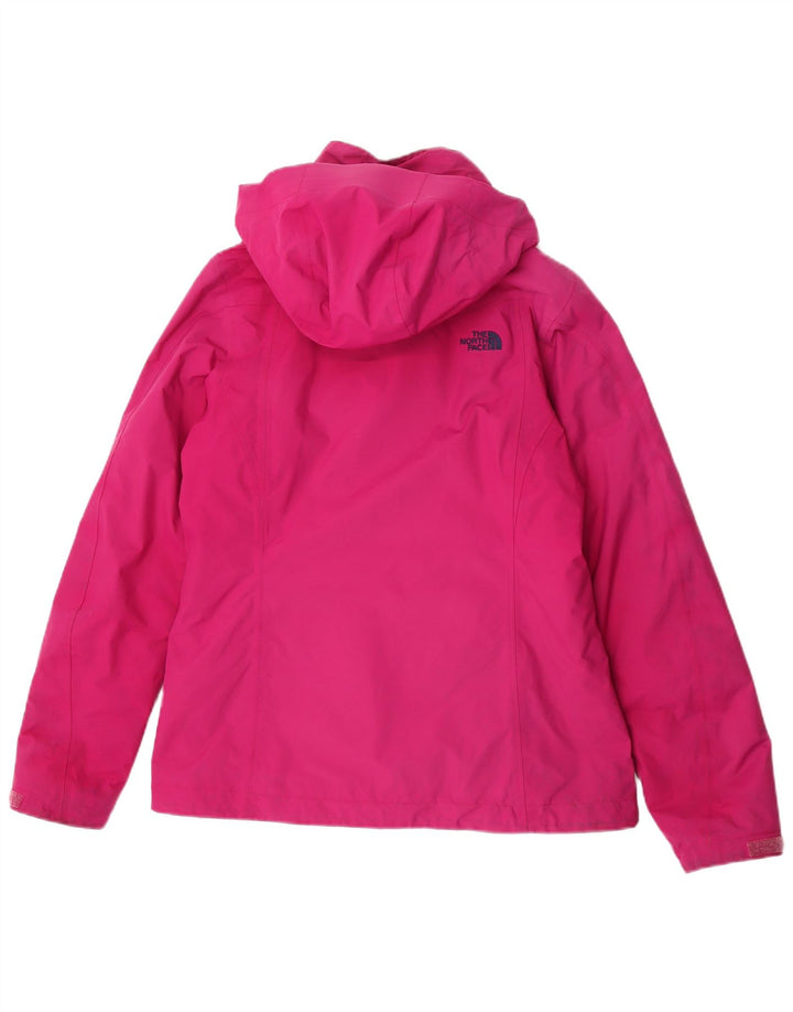 Женская ветровка с капюшоном The North Face UK 14, полиэстер среднего розового цвета