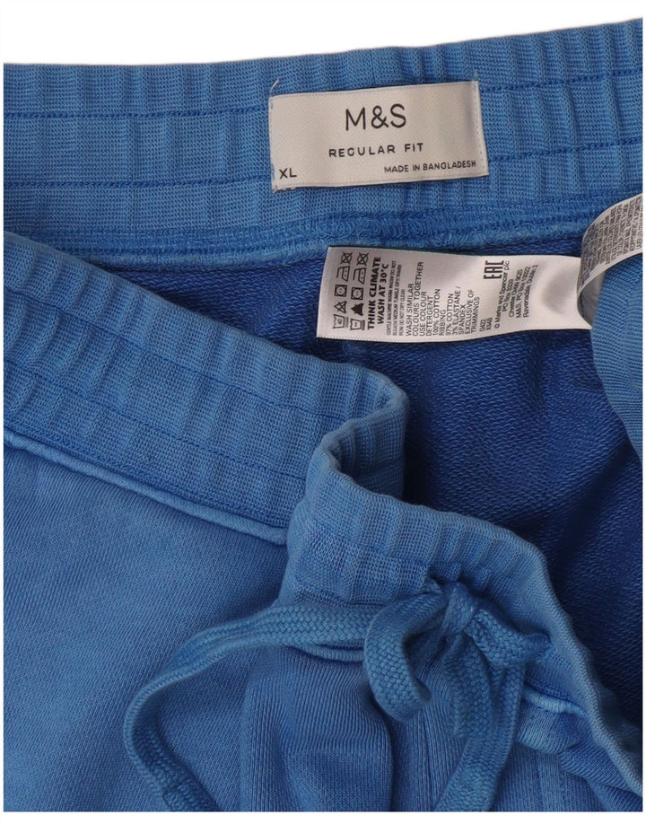 Мужские спортивные шорты стандартного кроя Marks & Spencer XL, синие, хлопок