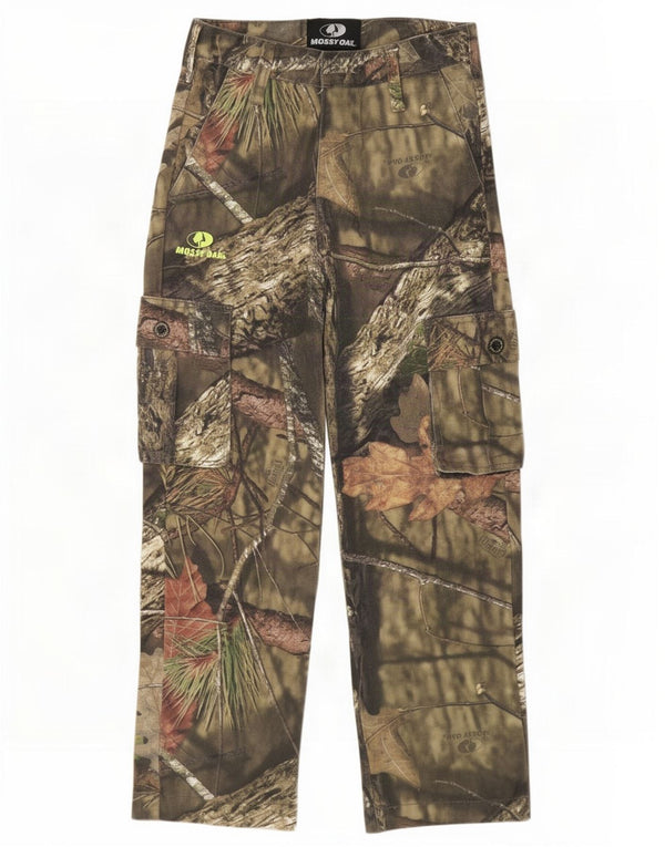 Брюки-карго Mossy Oak для мальчиков 10–11 лет, большие W26 L25, камуфляж цвета хаки